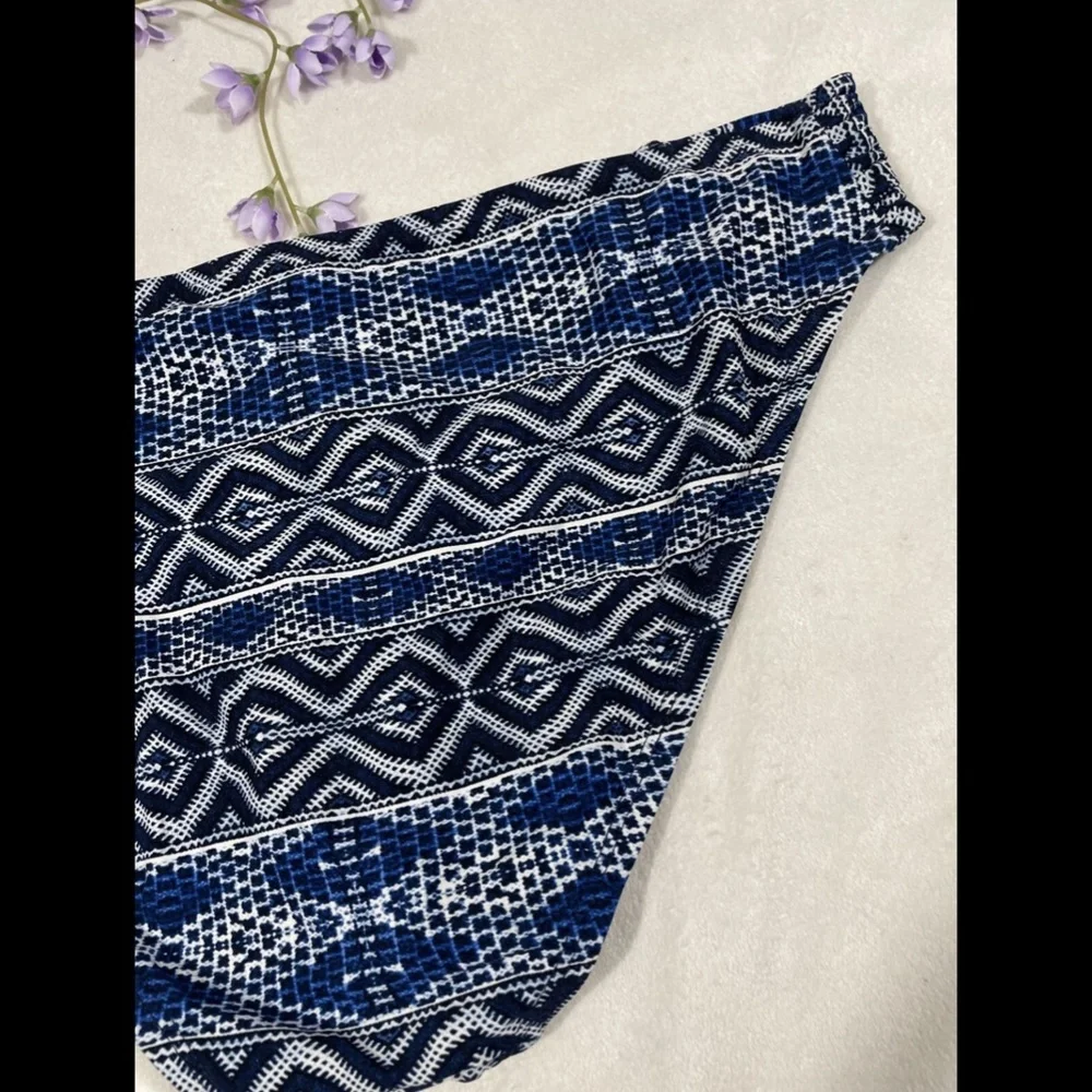 NEW La Blanca Designer Jeans‎ Side Shirred Hipster Bikini Bottom [SZ 14 US ]
